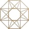 Ekena Millwork Guardian Wood Fretwork Pierced Ceiling Medallion, Hickory, 24"OD x 9 3/8"ID x 3/8"T CMWP24X24X0375GDHI - alternate 1